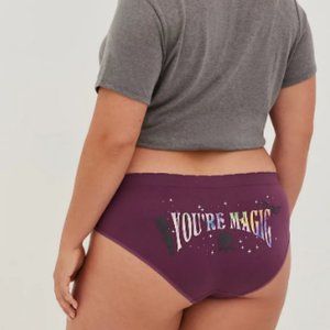 Torrid Womens Size 3 Purple Seamless Smooth Mid Rise Hipster Panty NEW NWT